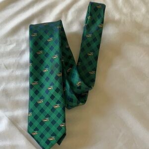Green and Blue Checkered Men's Tie